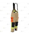 Cubrepantalón ligero de intervención y rescate para Bomberos color dorado y naranja flúor