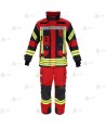 Chaquetón de intervención Premiun para bomberos color marino/rojo