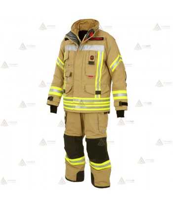 Chaquetón de intervención para bomberos color dorado