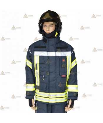 Chaquetón de intervención para bomberos color marino oscuro