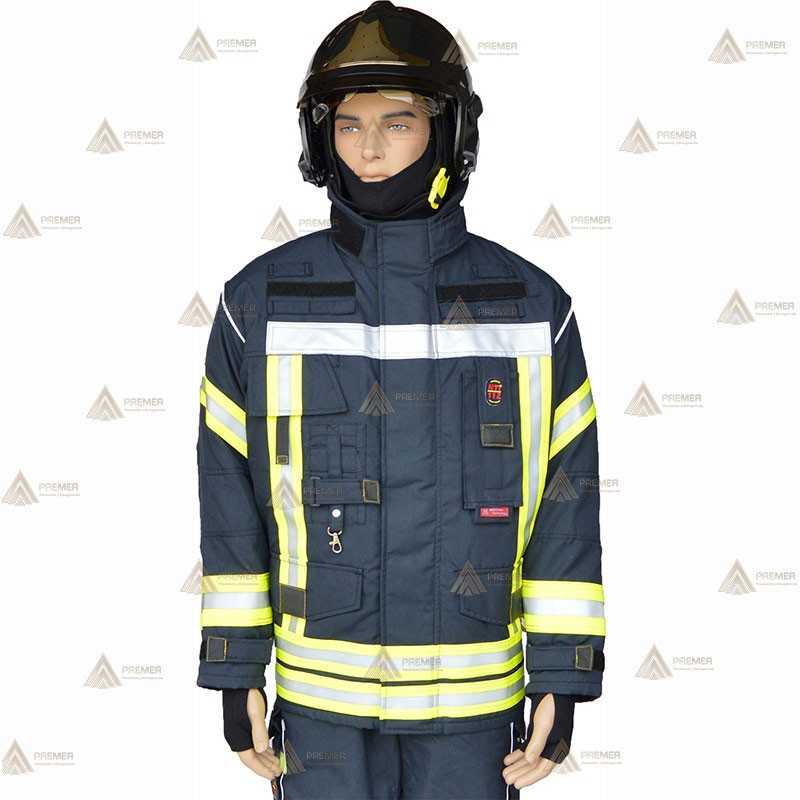 Chaquetón de intervención para bomberos color marino oscuro