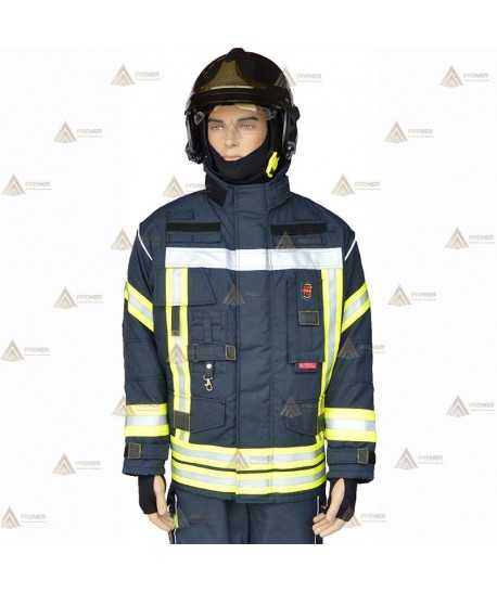 Chaquetón de intervención para bomberos color marino oscuro