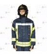 Chaquetón de intervención para bomberos color marino oscuro