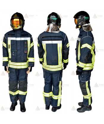 Chaquetón de intervención para bomberos color marino oscuro