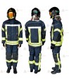Chaquetón de intervención para bomberos color marino oscuro