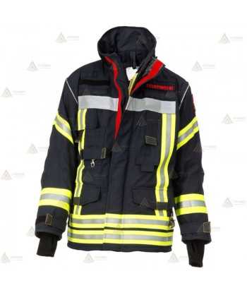 Chaquetón de intervención para bomberos color marino oscuro