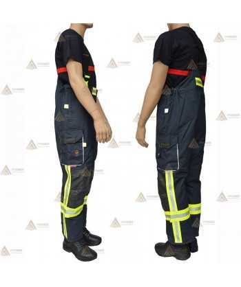 Cubrepantalón de intervención para bomberos color azul marino