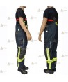 Cubrepantalón de intervención para bomberos color azul marino
