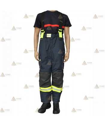 Cubrepantalón de intervención para bomberos color azul marino