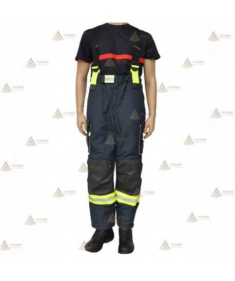 Cubrepantalón de intervención para bomberos color azul marino