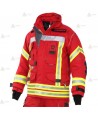 Chaquetón de intervención para bomberos color rojo