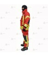 Chaquetón de intervención para bomberos color rojo