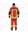 Chaquetón de intervención para bomberos color rojo