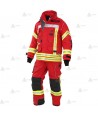 Chaquetón de intervención para bomberos color rojo
