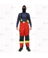 Cubrepantalón de intervención para bomberos color rojo