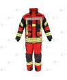 Cubrepantalón de intervención para bomberos color rojo