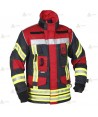 Chaquetón de intervención para bomberos color marino/rojo