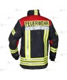 Chaquetón de intervención para bomberos color marino/rojo
