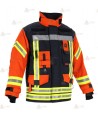 Chaquetón de intervención para bomberos color marino/naranja