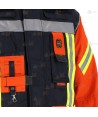 Chaquetón de intervención para bomberos color marino/naranja
