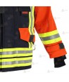 Chaquetón de intervención para bomberos color marino/naranja