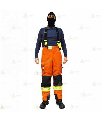 Cubrepantalón de intervención para bomberos color naranja