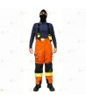 Cubrepantalón de intervención para bomberos color naranja
