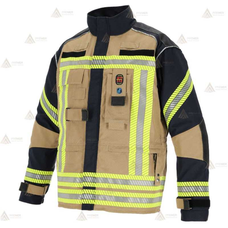 Chaquetón desmontable para Bomberos (THL) y Forestales marino/dorado