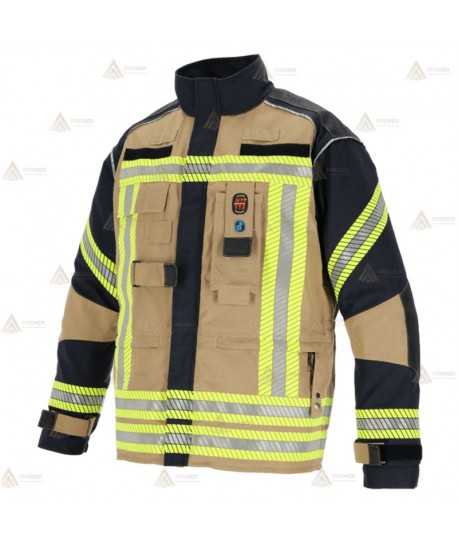 Chaquetón desmontable para Bomberos (THL) y Forestales marino/dorado