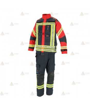 Chaquetón desmontable para Bomberos (THL) y Forestales color azul marino y rojo