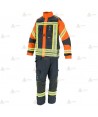 Chaquetón desmontable para Bomberos (THL) y Forestales color azul marino y naranja flúor