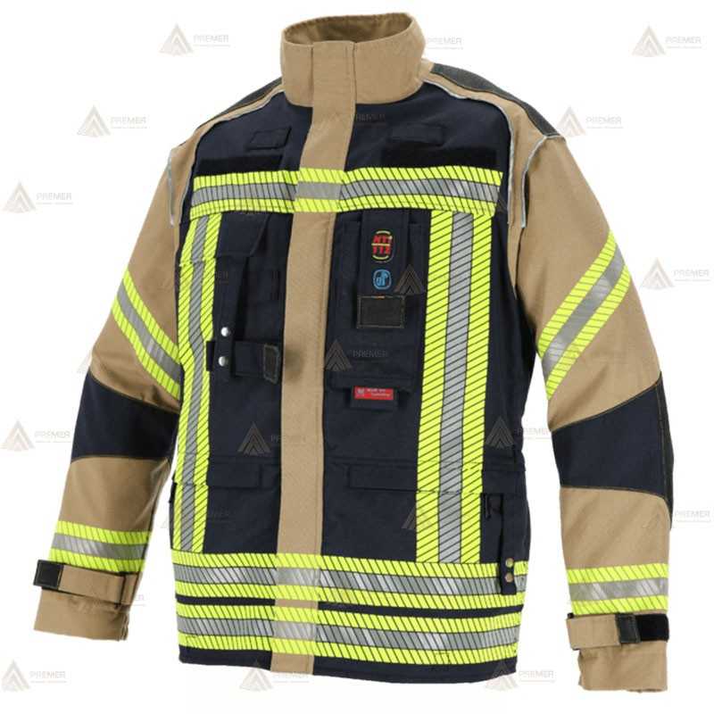 Chaquetón desmontable para Bomberos (THL) y Forestales color azul marino y  dorado