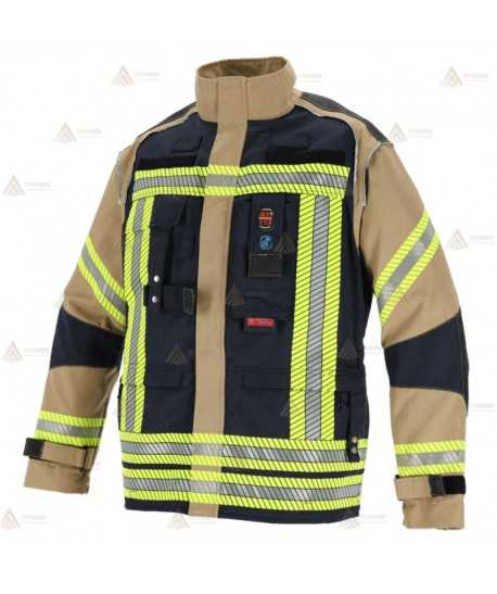 Chaquetón desmontable para Bomberos (THL) y Forestales color azul marino y  dorado