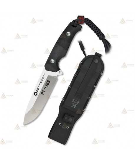 Cuchillo táctico K25 modelo PT-109 con hoja de 14 cm