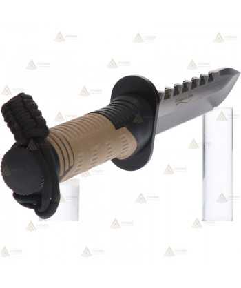 Cuchillo táctico K25 modelo THUNDER I con kit de supervivencia