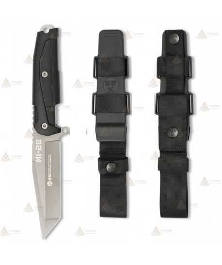 Cuchillo táctico K25 modelo MI-28 con hoja de 11,5 cm