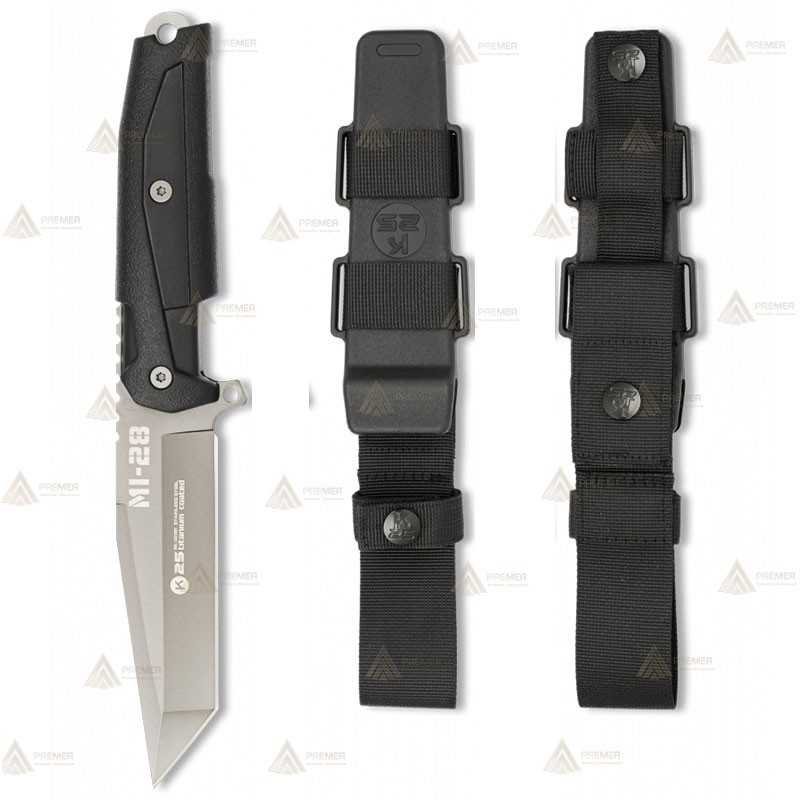 Cuchillo táctico K25 modelo MI-28 con hoja de 11,5 cm