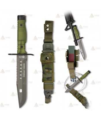 Cuchillo táctico K25 modelo Bayoneta con hoja de 17,8 cm
