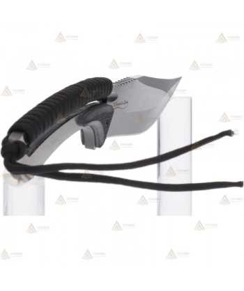 Cuchillo táctico encordado K25 Black con hoja de 13,3 cm