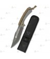 Cuchillo táctico encordado K25 Coyote con hoja de 13,3 cm