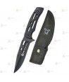 Cuchillo táctico K25 con hoja mixta y sierra de 13,2 cm