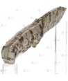 Cuchillo táctico K25 modelo SFL camo con sierra y hoja de 14 cm