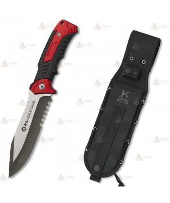 Cuchillo táctico K25 con puño de aluminio y hoja de 14 cm