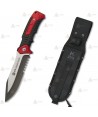Cuchillo táctico K25 con puño de aluminio y hoja de 14 cm
