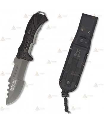 Cuchillo táctico K25 modelo Charlie-I con hoja de 13 cm