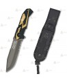 Cuchillo táctico K25 modelo Future amarillo con hoja de 12,5 cm