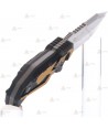 Cuchillo táctico K25 modelo Future amarillo con hoja de 12,5 cm