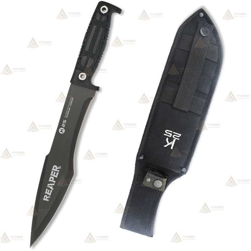 Cuchillo táctico K25 modelo Reaper con hoja de 25 cm
