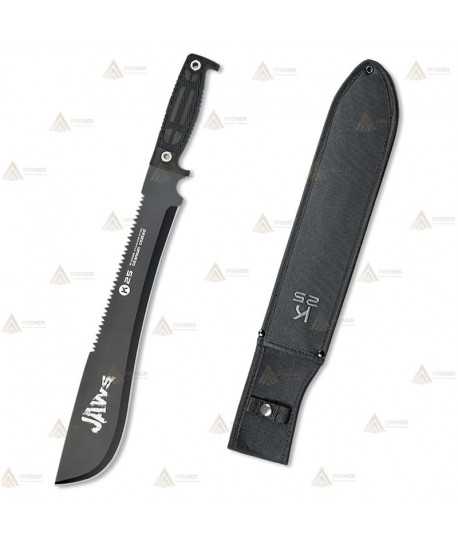 Cortacañas táctico K25 modelo Jaws con hoja de 36 cm