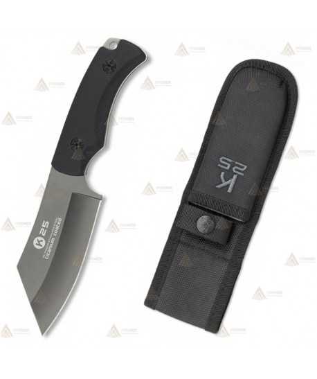 Cuchillo táctico K25 con acabado Titanium Coated y hoja de 10,8 cm